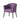 Fabric Arm Chair With Wooden Legs And Cushioned Seat - Plum