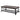 Upholstered Coffee Table With Rack - Dark Brown