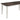 Dining Table With Leaf, Expandable - Brown