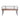 Outdoor Bench With Powder Coated Iron Frame - Teak
