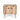 Stylish Style 2 Drawer 2 Door Cabinet, Mango Wood - Natural