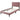Bed With Channel Tufted Adjustable Headboard