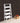5 Tier Ladder Bookcase White
