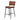 Counter Height Bar Stools  25" Upholstered Set of 2 Brown