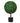 23.5" Artificial Boxwood Topiary Ball Tree